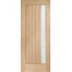 Trieste Double Glazed External Oak Door (M&T) with Obscure Glass